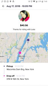 Luisa NYC Lyft Driver