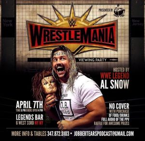 WrestleMania 35 Viewing Party flyer