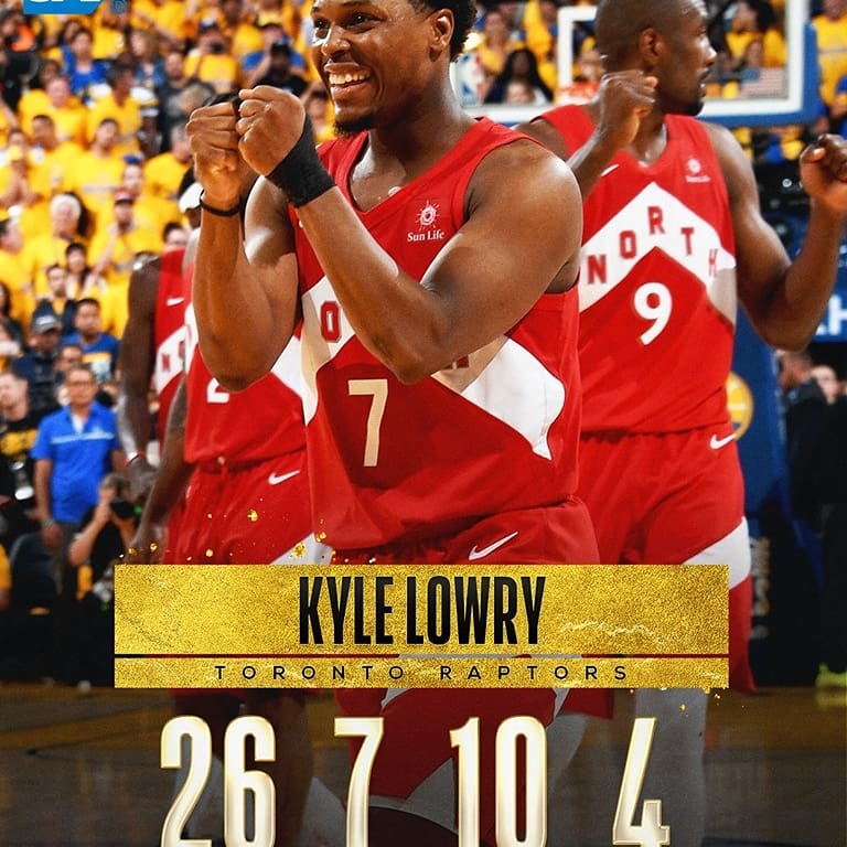 Raptor favourite Kyle Lowry came up big in Game 6.